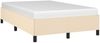 vidaXL Bettgestell ohne Matratze Creme 120x190 cm Stoff 379513 Bild 4