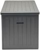 Aufbewahrungsbox Lilo Kissenbox Gartentruhe 160x80 cm Holzmaserung Schwarz Bild 4