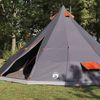 vidaXL Tipi Zelt mit Dach Grau und Orange 560 x 560 x 300 cm Taft 42000983 Bild 3