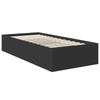 vidaXL Bettrahmen mit Kopfteil Schwarz 100 x 200 cm Holzwerkstoff 3408698 Bild 5