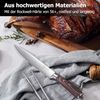 Premium Fleischmesser Küchenmesser 20 cm Edelstahl Allzweckmesser mit Holzgriff Bild 5