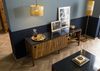 Sideboard Mango 185x45x65 braun geölt / dunkler Granit LOS ANGELES #106 Bild 2