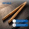 elasto Grillzange Zange 'Oak' aus Eichenholz mit ergonomischen Griff Bild 3