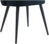 Vente-unique - PRANILA Stuhl SamtStoff Schwarz - B 55 cm x H 78,5 cm x L 59 cm Bild 5