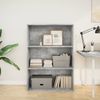 vidaXL Bücherregal Betongrau 80x30x114 cm Holzwerkstoff 857934 Bild 3