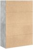 vidaXL Bücherregal Betongrau 80x30x114 cm Holzwerkstoff 857934 Bild 5