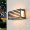 Lucande Außen-Wandleuchte Aurelien, Metall, Schwarz IP54, 1 x 15 W LED Bild 2