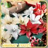 ABC 10-teiliges Dekokranz-Set, für Weihnachten, rot, Kunststoff / Textil, 15 x 15 x 30 cm Bild 3