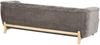 Beliani 'ALNOR' 3-Sitzer Sofa, Chenillegewebe Braun Bild 5
