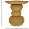 Beistelltisch Alpa aus Metall Ø 41 cm, Senf Bild 2