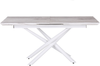 Esstisch Marmor Optik weiß 160 / 200x90 cm ausziehbar MOIRA Bild 4