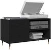 vidaXL Schallplattenschrank Schwarz Eichen-Optik 85 x 38 x 48 cm 862896 Bild 3
