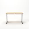 Rheinland Möbel Statio Schreibtisch 120x80 cm höhenverstellbar ±10 mm in Ahorn – ergonomischer Bürotisch für Homeoffice & Büro, C-Fuß, Kabelwanne, einfache Montage, FSC® zertifiziert Bild 2