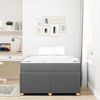 vidaXL Bettrahmen mit Matratze Dunkelgrau 120 x 190 cm Stoff 3398367 Bild 3