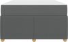 vidaXL Bettrahmen mit Matratze Dunkelgrau 120 x 190 cm Stoff 3398367 Bild 5