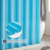 MIULEE Duschvorhang 200x240cm Blau Wasserdicht Antischimmel Textil Waschbar Bild 5