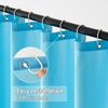 MIULEE Duschvorhang 200x240cm Blau Wasserdicht Antischimmel Textil Waschbar Bild 3