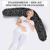 Amilian Stillkissenbezug 170 cm - Kissenbezug für Stillkissen, Seitenschläferkissen -Bezug, 100% Baumwolle - weicher und pflegeleichter Ersatzbezug Bild 4