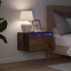 vidaXL Wandmontiertes Nachttischchen 2 pcs Altholz Holzwerkstoff 863079 Bild 4