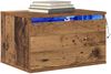 vidaXL Wandmontiertes Nachttischchen 2 pcs Altholz Holzwerkstoff 863079 Bild 3