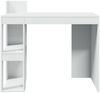 vidaXL Schreibtisch, Holzwerkstoff, 94 x 56,5 x 103,5 cm, Weiß Bild 4