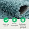 Wohnando Teppich MY-RUG Hochflorteppich Shaggy Star 140x70cm, rechteckig, Höhe: 38 mm, einfarbig, leicht glänzend, extra flauschig Bild 3