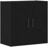 vidaXL Wandmontierter Schrank Schwarz Eichen-Optik 60 x 31 x 60 cm 862945 Bild 2
