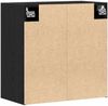 vidaXL Wandmontierter Schrank Schwarz Eichen-Optik 60 x 31 x 60 cm 862945 Bild 5