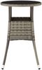 vidaXL Gartentisch Ø60x75 cm Hartglas und Poly Rattan Grau 310600 Bild 3