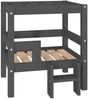 vidaXL Hundebett 55,5 x 53,5 x 60 cm Massivholz Kiefer, Grau Bild 2