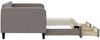 vidaXL Tagesbett Ausziehbar mit Schubladen Taupe 90x200 cm Stoff 3196855 Bild 4