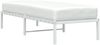 vidaXL Bettgestell Metall Weiß 75x190 cm 373663 Bild 3