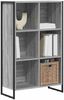 vidaXL Bücherregal Graues Sonoma 99,5 x 30 x 108,5 cm Holzwerkstoff 886537 Bild 3