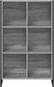 vidaXL Bücherregal Graues Sonoma 99,5 x 30 x 108,5 cm Holzwerkstoff 886537 Bild 5
