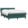 vidaXL Boxspringbett mit Matratze Dunkelgrün 160x220 cm Samt 3317574 Bild 3