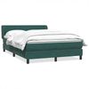 vidaXL Boxspringbett mit Matratze Dunkelgrün 160x220 cm Samt 3317574 Bild 2