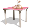 ELI Kindertisch - mit Bunter Tischplatte - Quadratisch - Rosa Bild 2