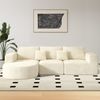HawthyHome Sofa Cloud-Cord Ecksofa L-form 264x177cm, 1 Teile, Montagefrei Couch mit zwei Kissen für Wohnzimmer & Schlafzimmer Bild 4
