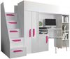 Etagenbett Hula 14, Weiß, Rosa Bild 2