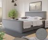 Boxspringbett Schlafzimmerbett CELES 200x200cm Stoff Brooklyn Zementgrau Bild 2