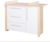 roba Kinderkleiderschrank 3-türig 'Matilda' - Drehtürenschrank mit Metallgriffen - Lichtgrau / Dekor Eiche Bild 2
