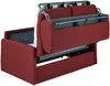 Vente-unique - CALIFE Sofa Stoff Rot - B 223 cm94 cm x H 97 cm x L 170 cm Bild 5