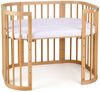 Waldin Babybett Babybett, Beistellbett aus Holz, 5in1 mit Matratze, Belüftet Bild 2