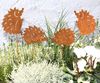 LB H&F Lilienburg Teichfigur 4er SET Gartenstecker Herbstdeko Herbststecker Deko Herbst Garten, (Metall Stecker Blumenkasten Igelstecker Beetstecker), Gartendeko Igel Dekofigur Rostfigur Figur Rostigel rostig Rost Bild 4