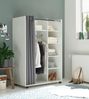 Kleiderschrank >Jill< in Weiß - 100x145x50cm (BxHxT) Bild 5