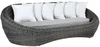 Vente-unique - WHITEHEAVEN Gartensitzgruppe Harz Grau - B 101 cm x H 66 cm x L 201 cm Bild 5