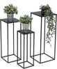 DanDiBo Blumenhocker eckig, Metall, Schwarz, 3 Stück, 70 x 28 x 28 cm Bild 4
