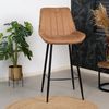 Bronx71 Barhocker Brooke Microfaser cognac 74 cm Bild 4
