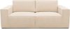 DOMO. collection Sofa 100017, 2-Sitzer mit Rückenkissen und Armlehnen, 2er Couch, Polsterganitur, 210 x 93 x 84 cm (BxTxH), creme Bild 2
