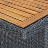 vidaXL Gartentisch Dunkelgrau Poly Rattan und Akazie Massivholz 313310 Bild 5